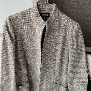 Gray Textured Jacket sz 8 by Jones New York